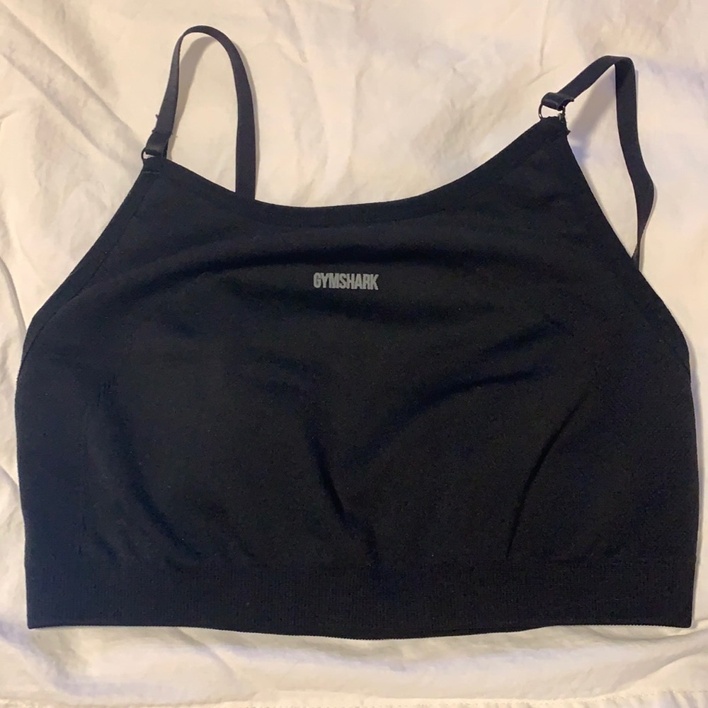 Gymshark Flex Strappy Sports Bra - Black/Grey